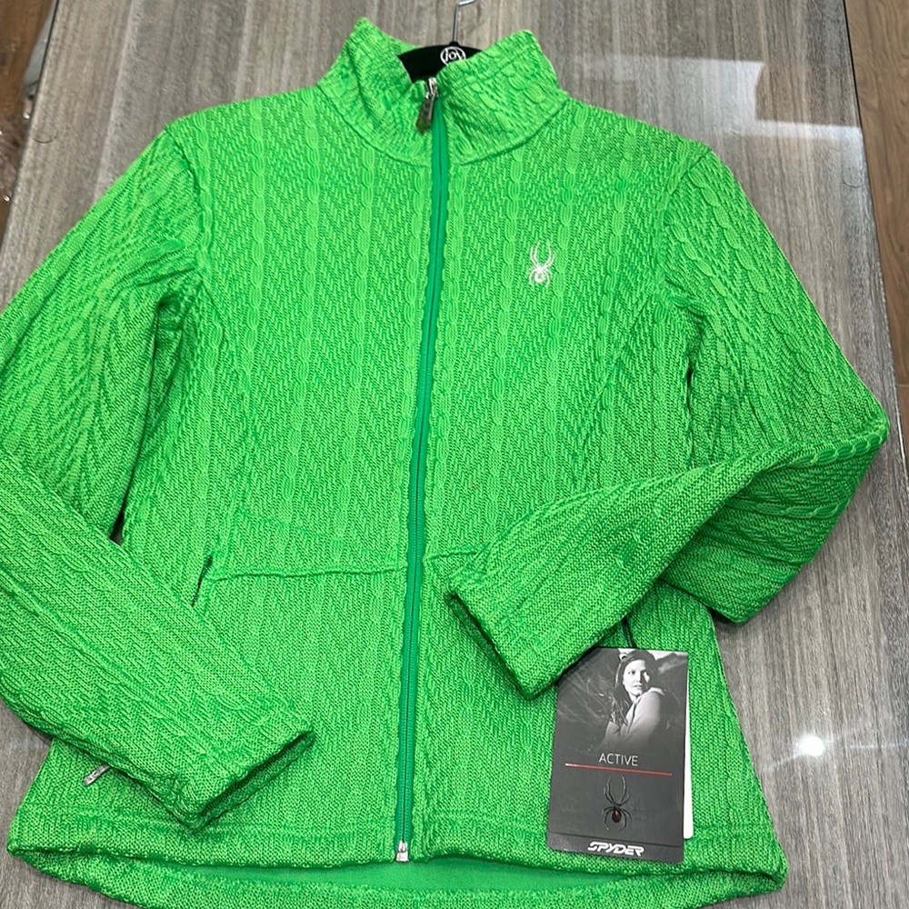 New Spider Green Full-Zip Jacket
